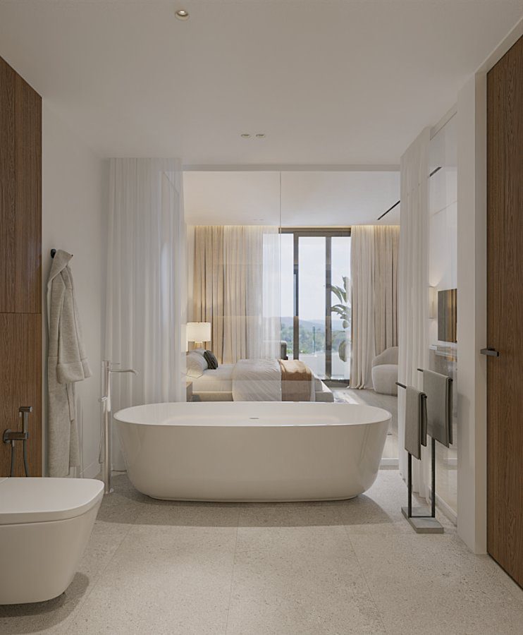 TYPE D (standard 3-bedroom) – bathroom (inside the master bedroom)