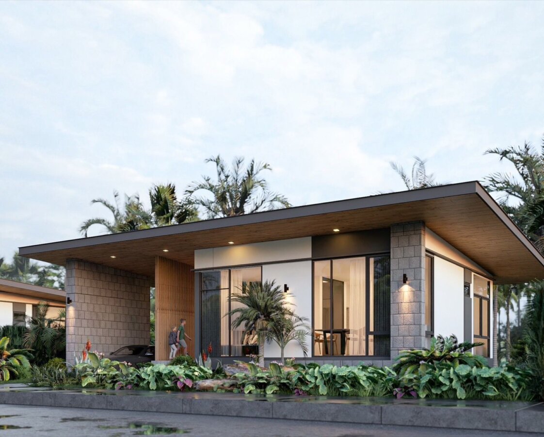 Modern Tropical Pool Villas Near the Beach