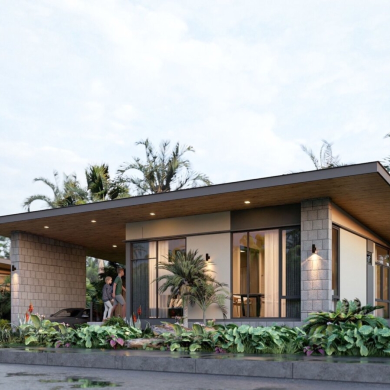 Modern Tropical Pool Villas Near the Beach
