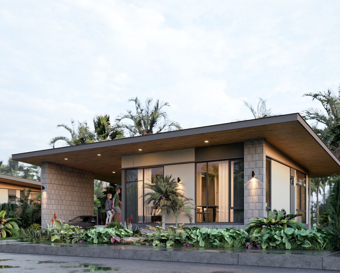 Modern Tropical Pool Villas Near the Beach
