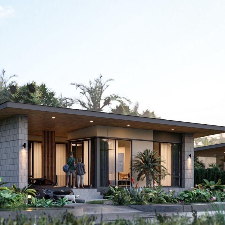 Modern Tropical Pool Villas Near the Beach