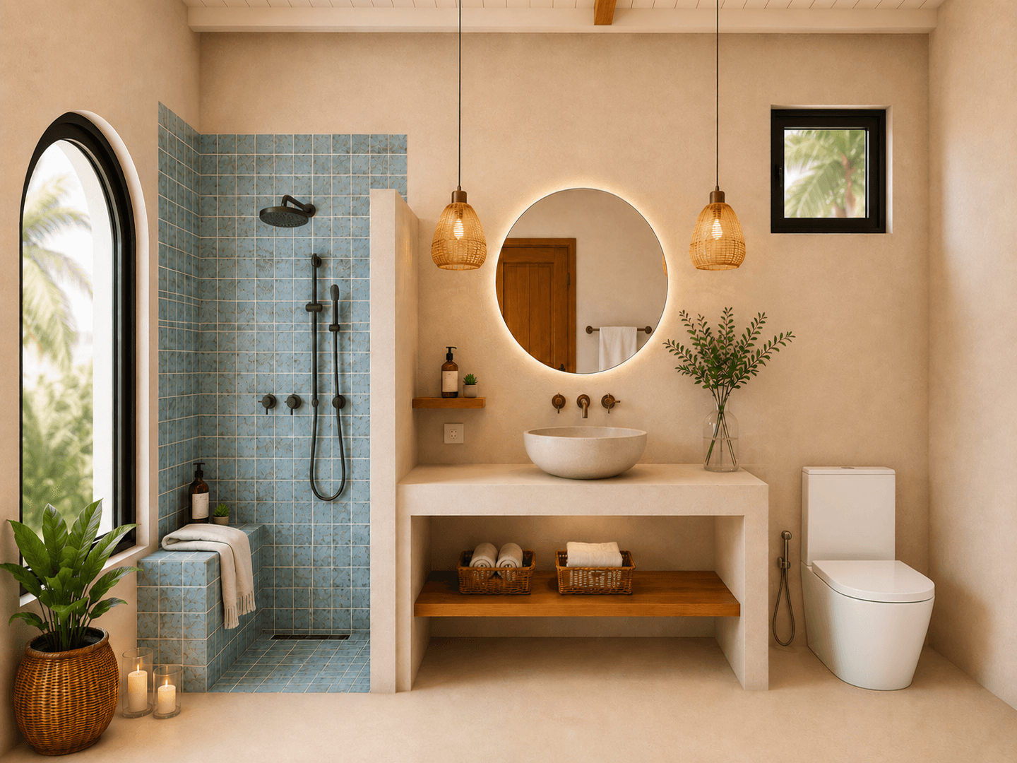 3BR bathroom Eden Beach Tropical Villas