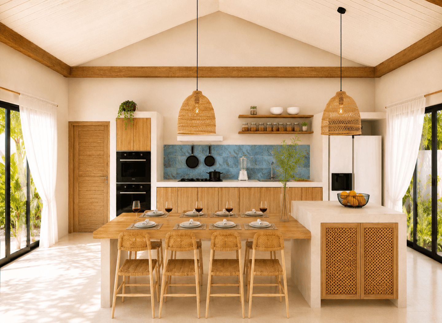 3BR kithcen Eden Beach Tropical Villas