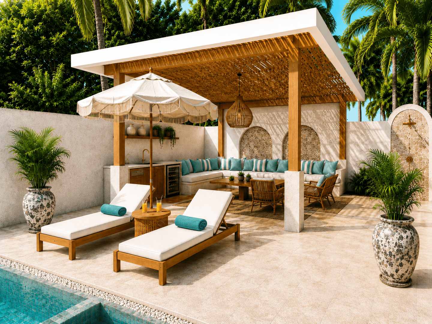 3BR sala Eden Beach Tropical Villas