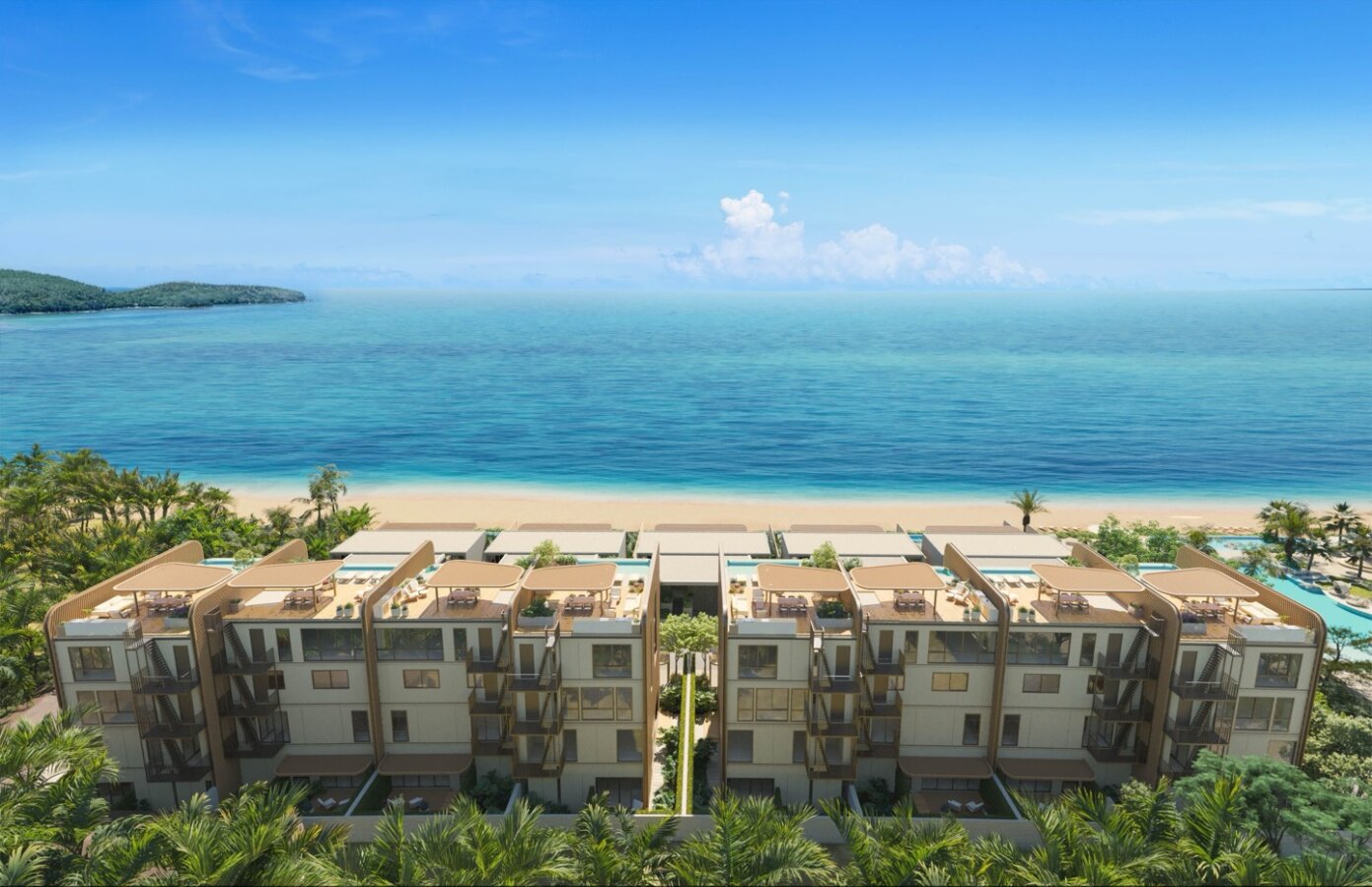 Luxury Absolute Beachfront Townhomes in Phuket