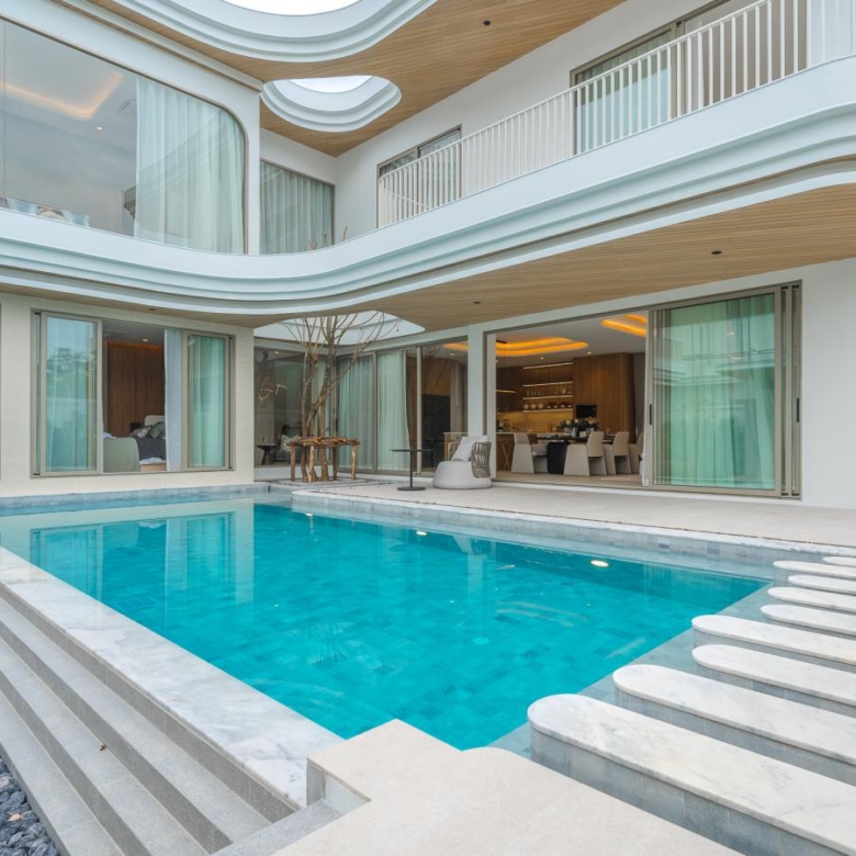 High-End Tropical 4-Bedroom Pool Villas in Saiyuan, Rawai