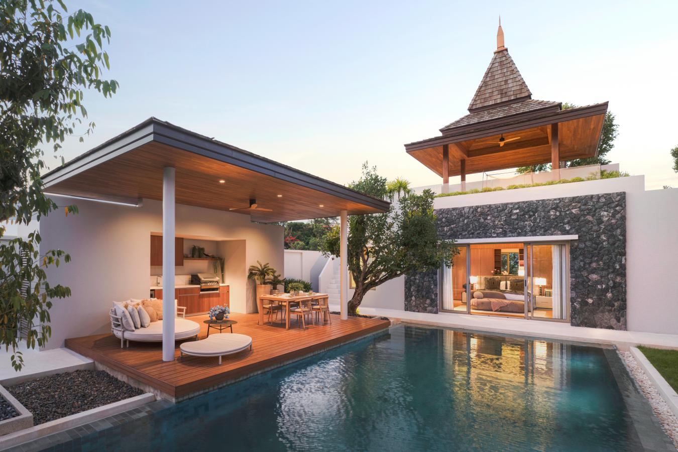 Tropical Luxury Pool Villas in Thep Krasattri, Phuket