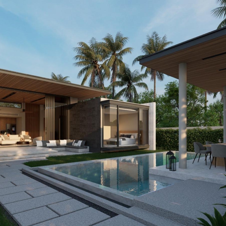 Sustainable Tropical Pool Villas in Thep Krasattri, Phuket