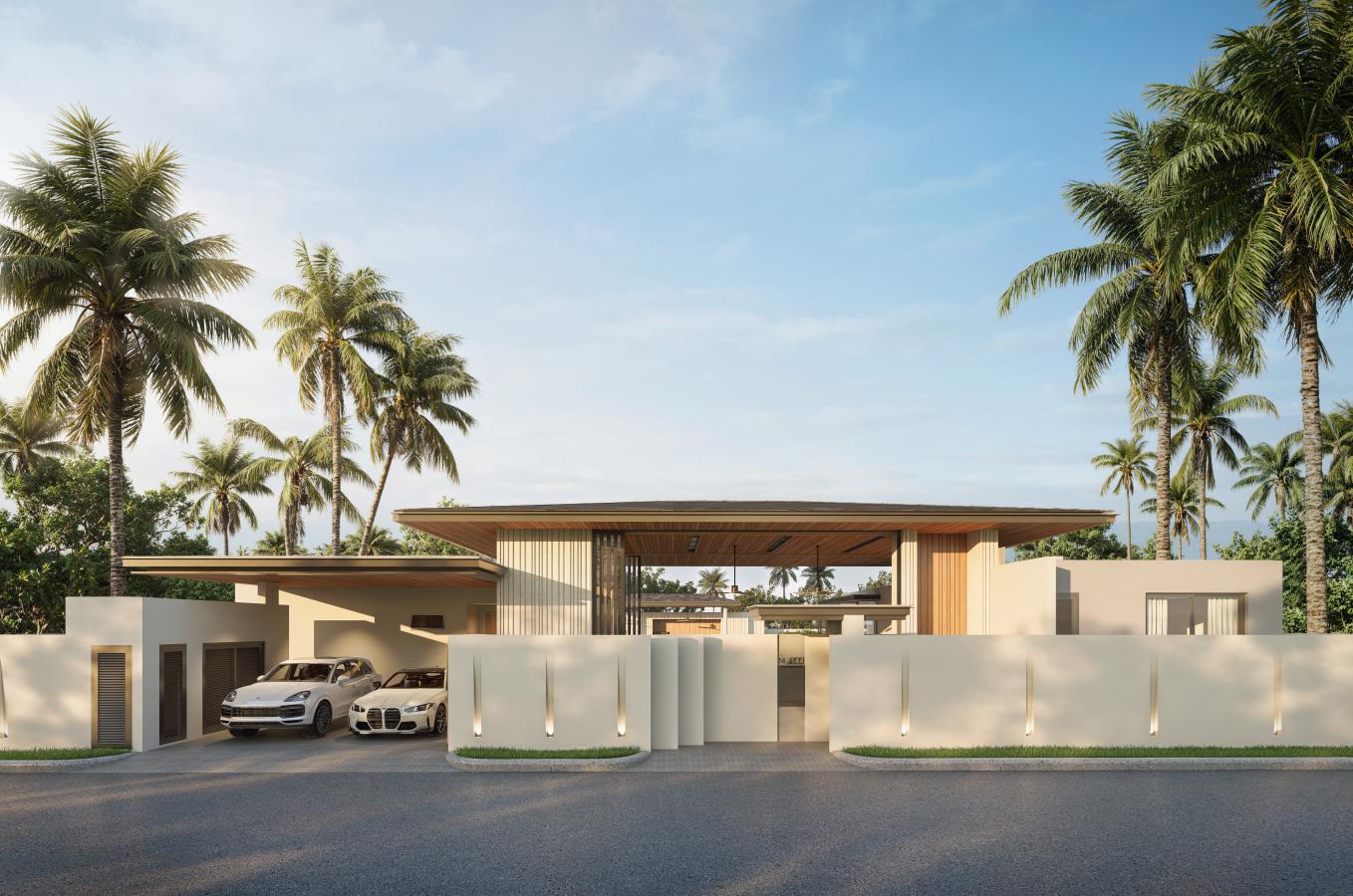 Type – C_EXT_Front_01 Sustainable Tropical Pool Villas in Thep Krasattri, Phuket