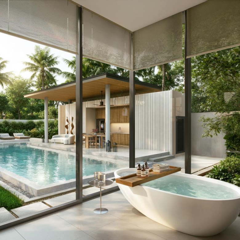 Sustainable Tropical Pool Villas in Thep Krasattri, Phuket
