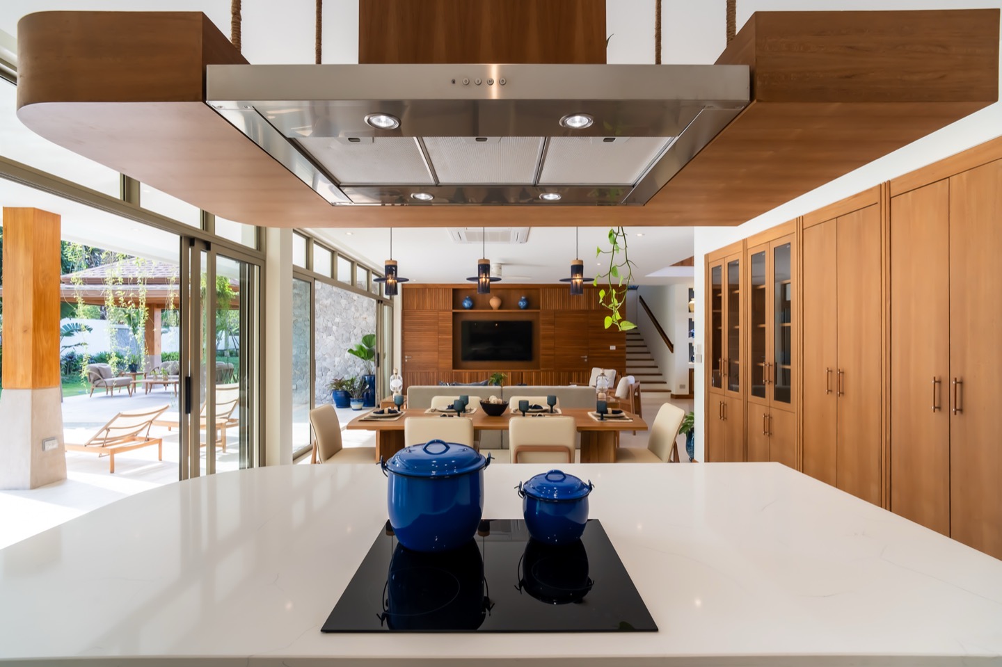 ktchen and living Luxury Family Pool Villas for Sale in Cherngtalay