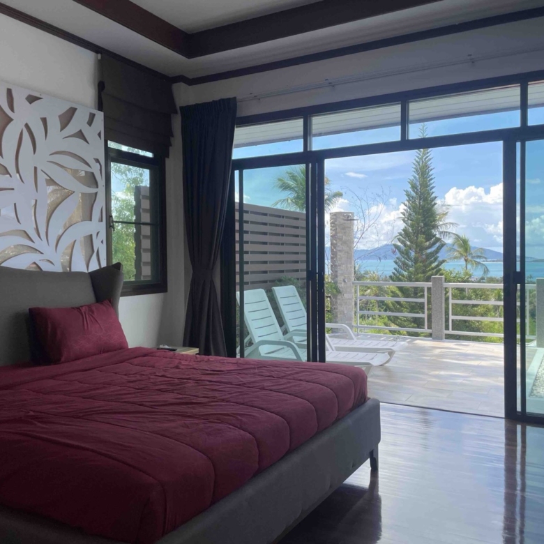 Panoramic Sea & Sunset View Pool Villa in Bophut