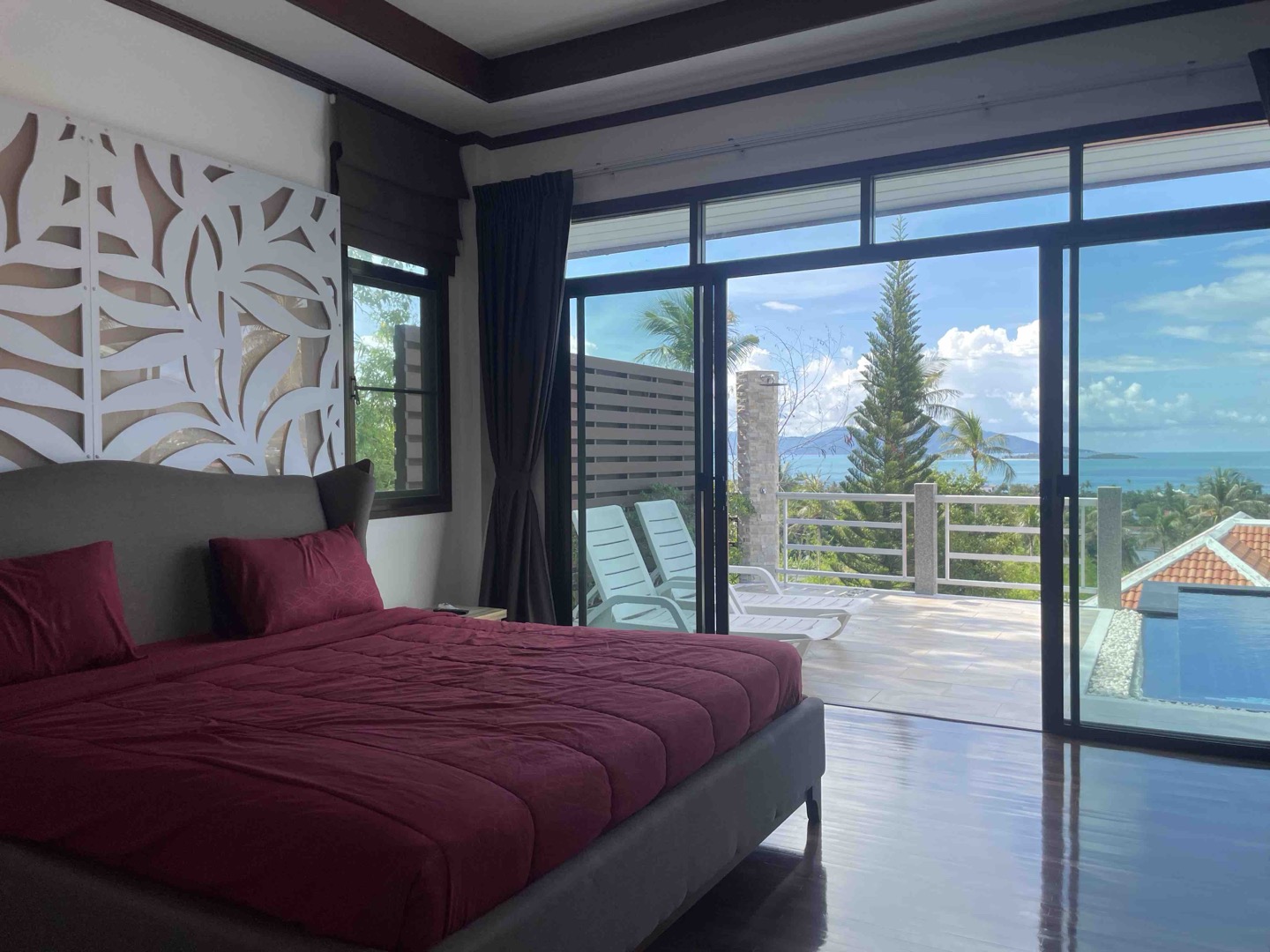 Panoramic Sea & Sunset View Pool Villa in Bophut