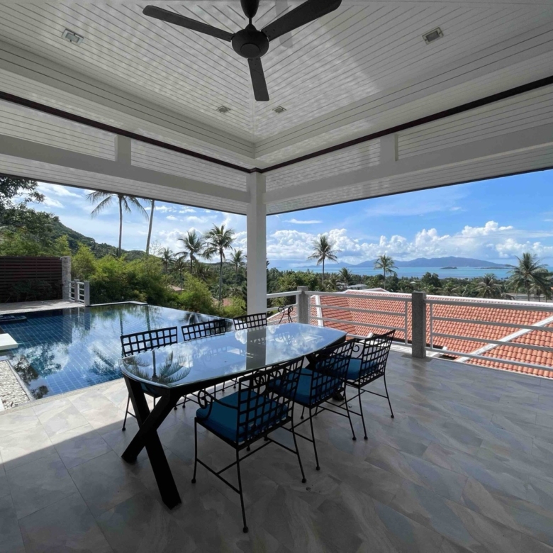 Panoramic Sea & Sunset View Pool Villa in Bophut