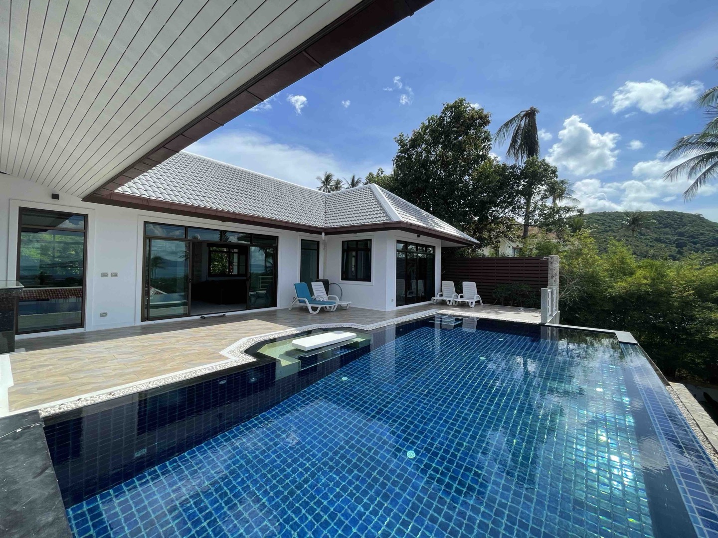 Panoramic Sea & Sunset View Pool Villa in Bophut