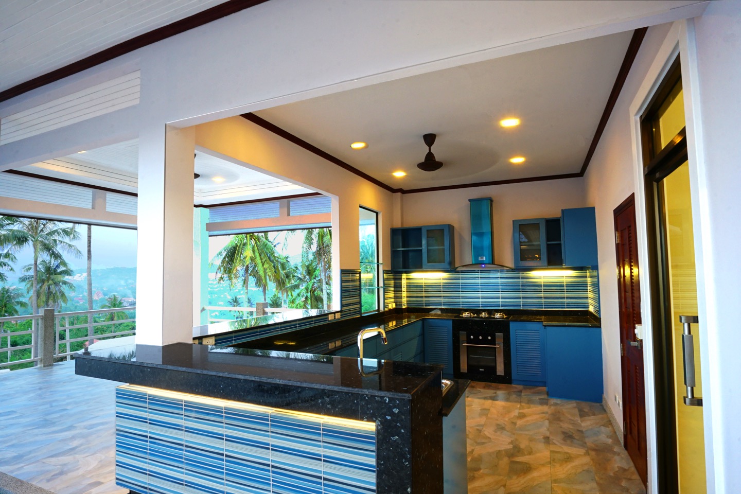 Panoramic Sea & Sunset View Pool Villa in Bophut