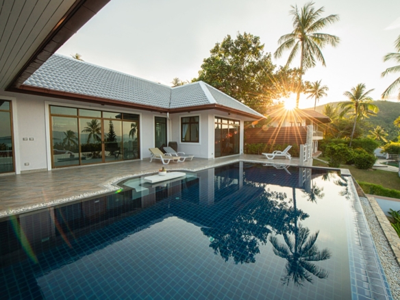 Panoramic Sea & Sunset View Pool Villa in Bophut