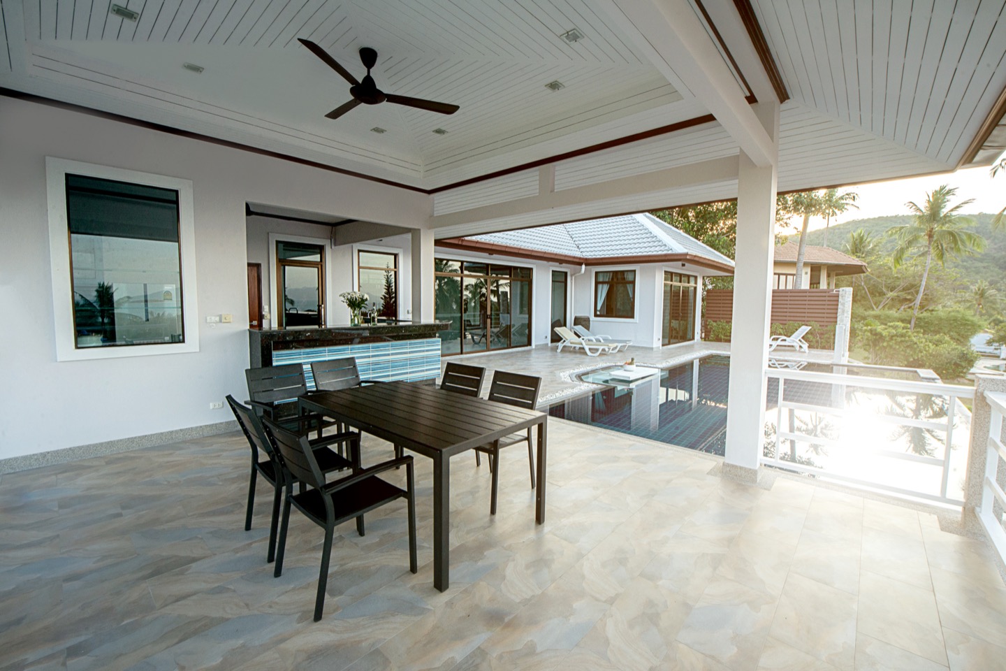 Panoramic Sea & Sunset View Pool Villa in Bophut