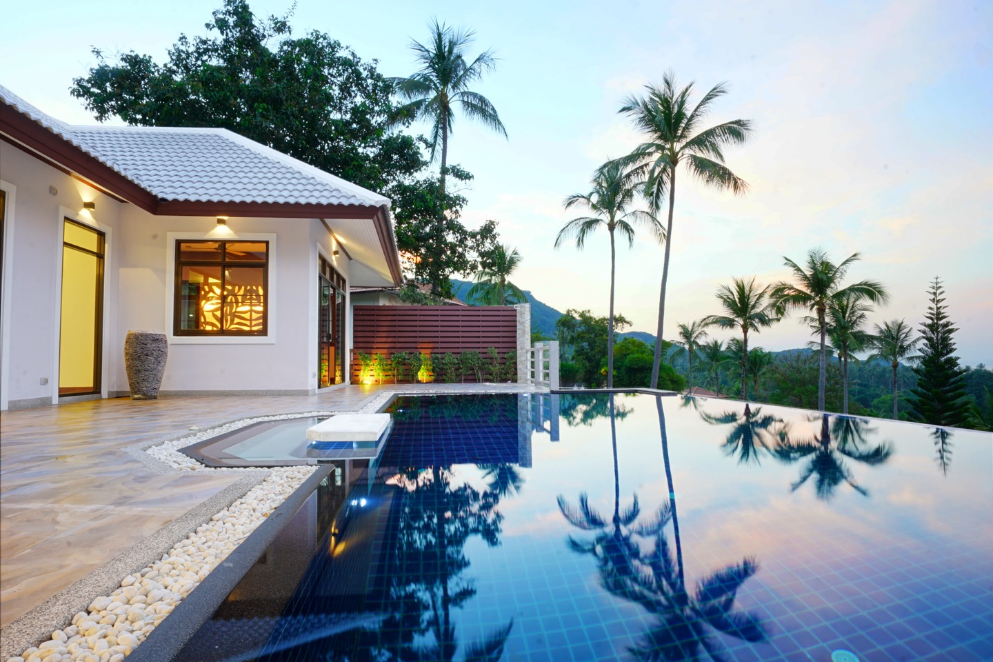 Panoramic Sea & Sunset View Pool Villa in Bophut