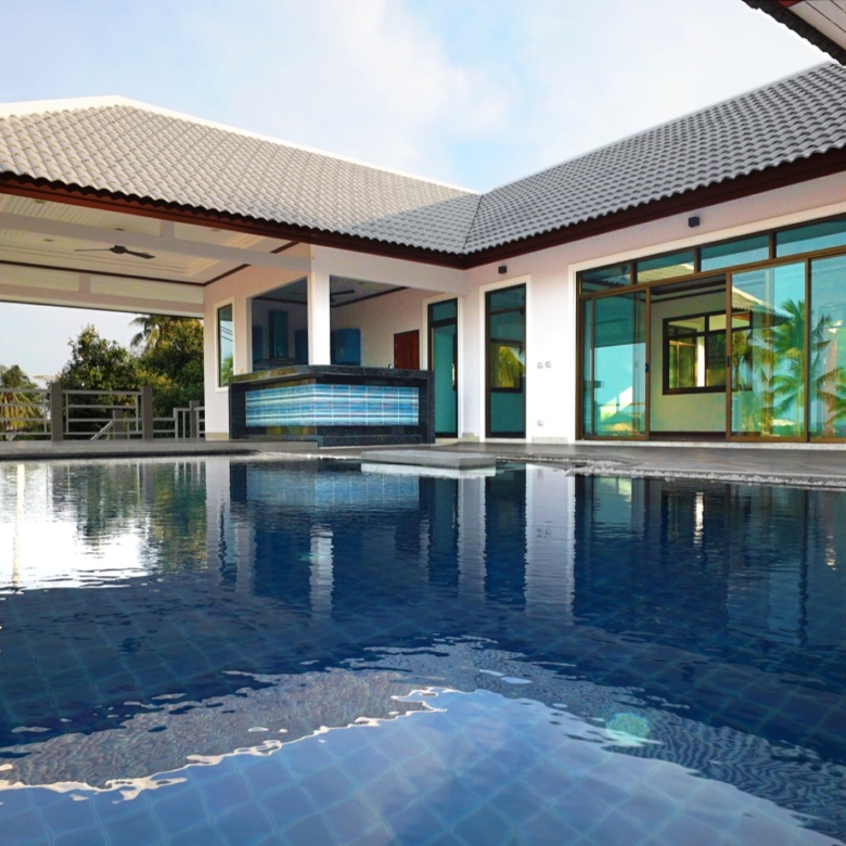 Panoramic Sea & Sunset View Pool Villa in Bophut