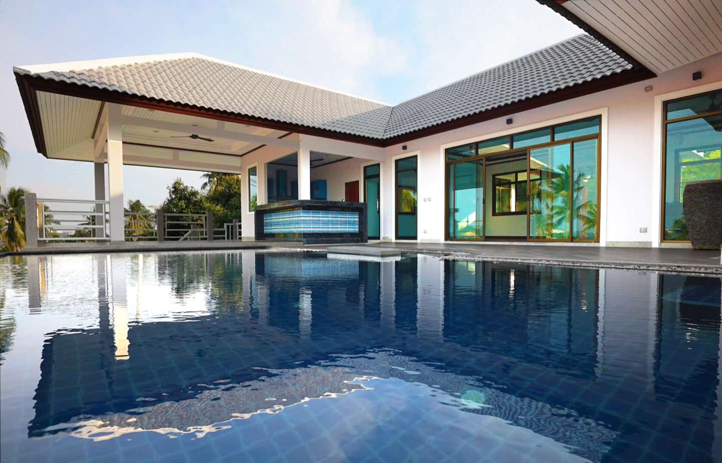 Panoramic Sea & Sunset View Pool Villa in Bophut