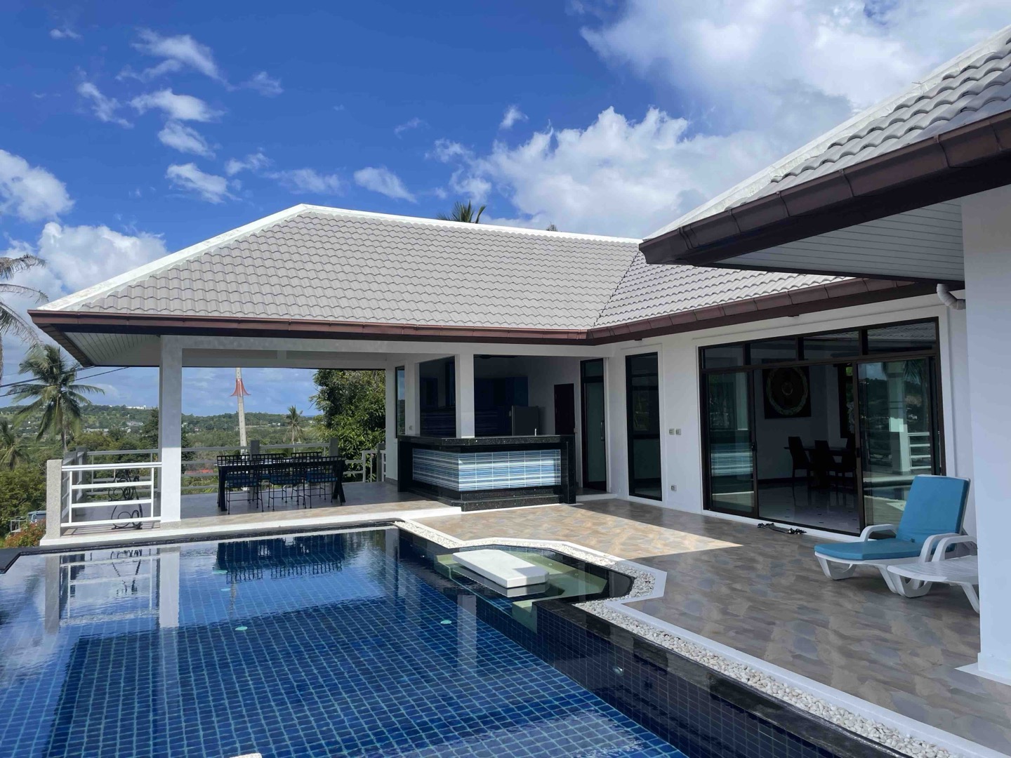 Panoramic Sea & Sunset View Pool Villa in Bophut