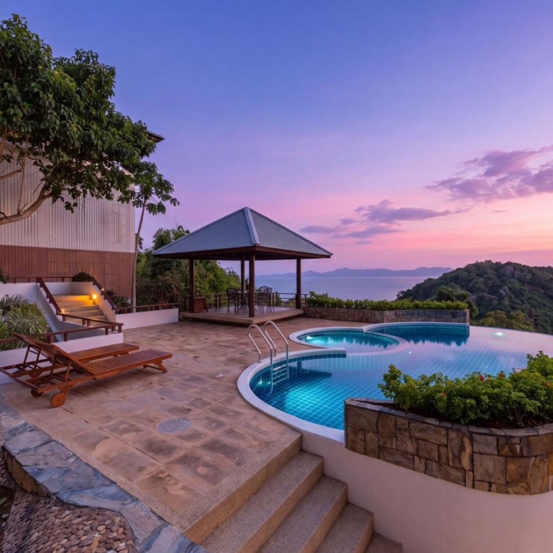 Private Tropical Sea View Estate in Laem Yai, Koh Samui