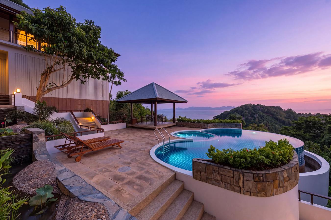 Private Tropical Sea View Estate in Laem Yai, Koh Samui