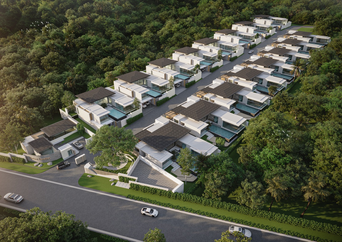 Overall Project View Exclusive Luxury Pool Villas in Bang Jo, Thalang