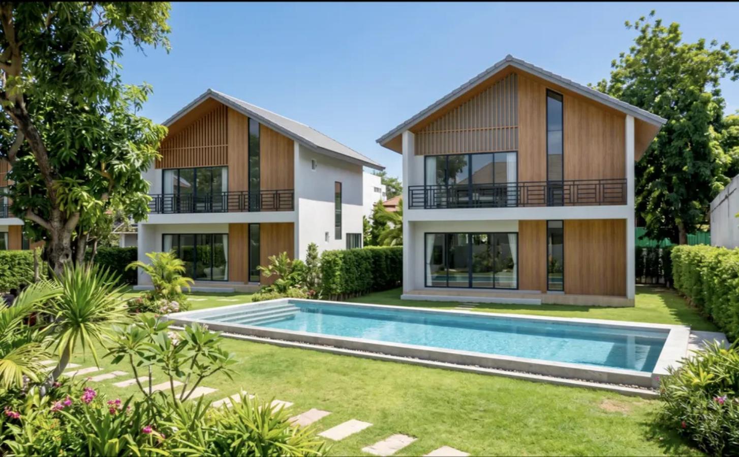 Modern Japanese-Inspired Villas in Plai Laem, Koh Samui