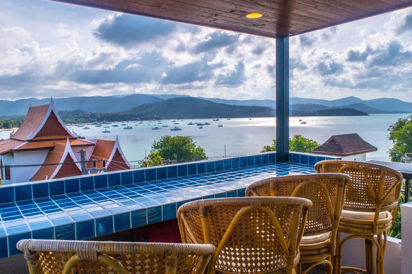 Vintage Hillside Villa Overlooking Bangrak Bay