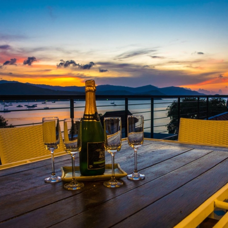 Vintage Hillside Villa Overlooking Bangrak Bay