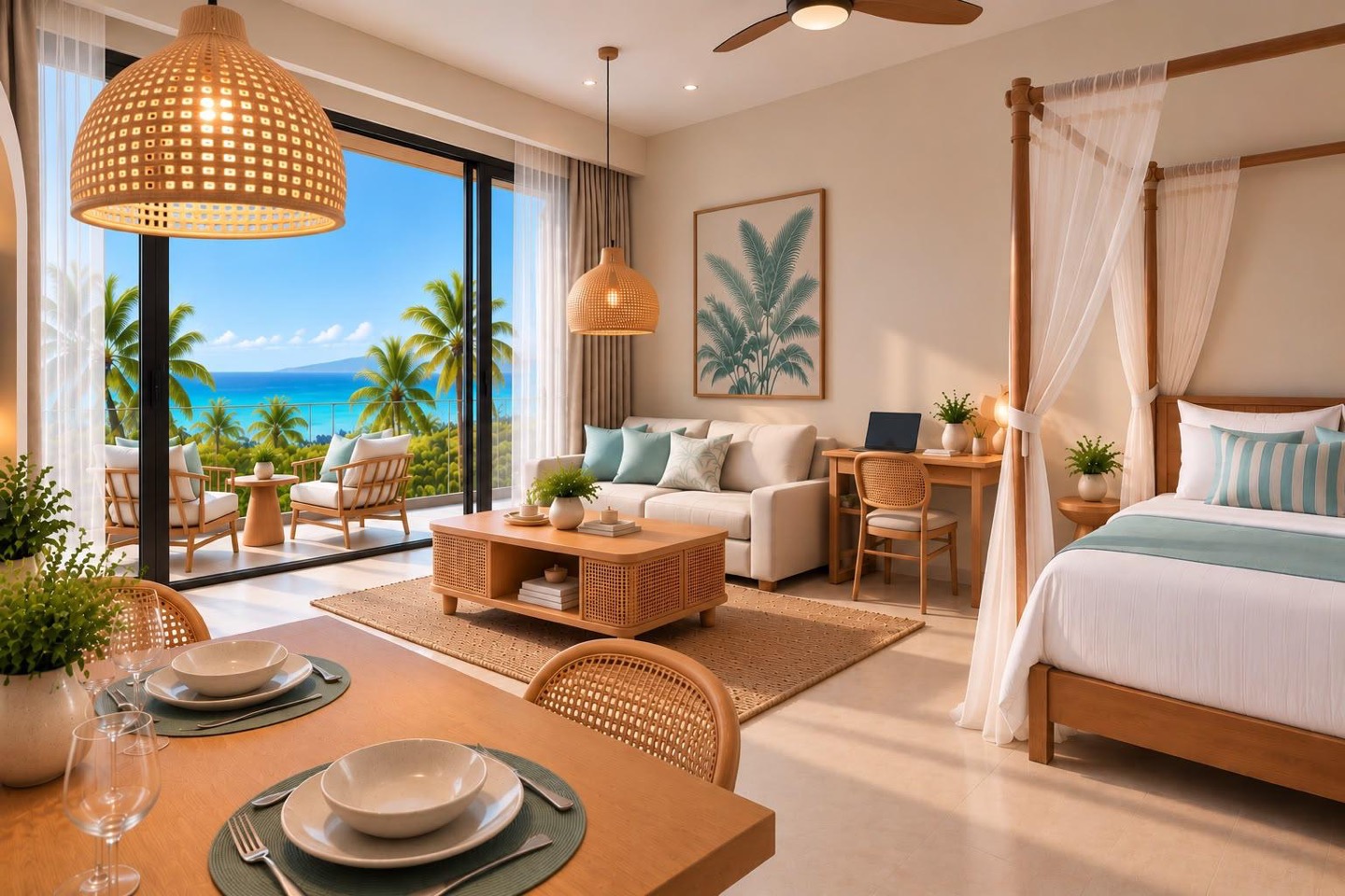 Seaview Apartments Lamai: Your Own Piece of Paradise, 200 m from the Beach